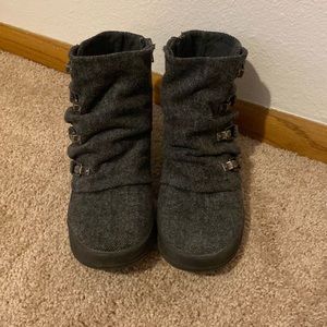 Grey booties, size 8